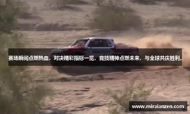 赛场瞬间点燃热血,对决精彩指标一览,竞技精神点燃未来,与全球共庆胜利。